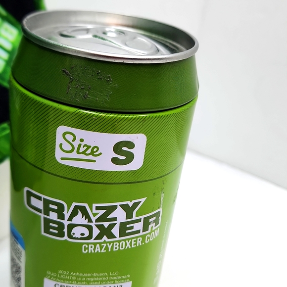 CRAZY BOXER, BUD LIGHT GREEN & BLACK COLOR SMALL (S) SIZE - Picture 6 of 12